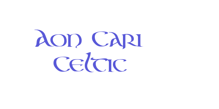 Aon Cari Celtic Font Download