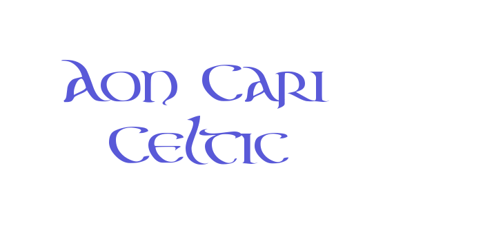 Aon Cari Celtic Font