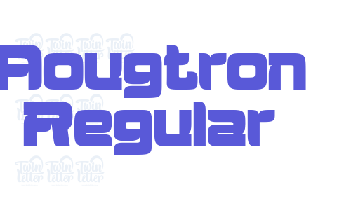 Aougtron Regular Font Download