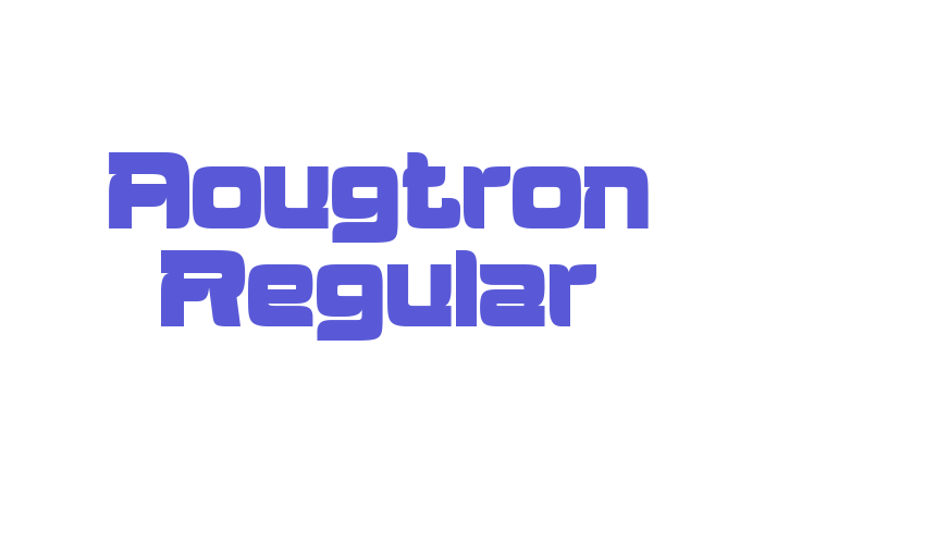 Aougtron Regular Font Download