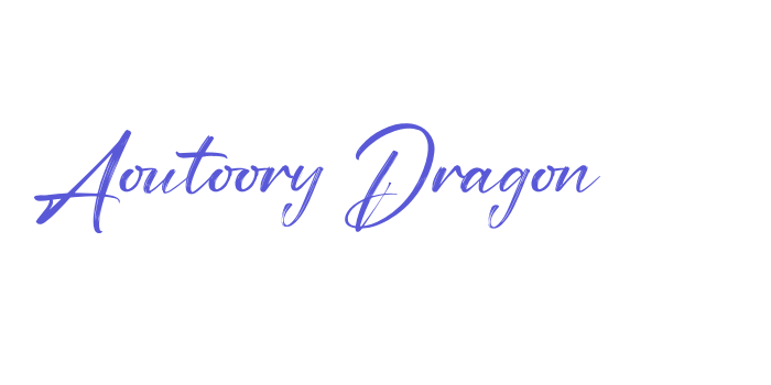 Aoutoory Dragon Font Download