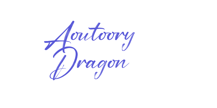 Aoutoory Dragon Font