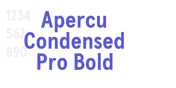 Apercu Condensed Pro Bold font free