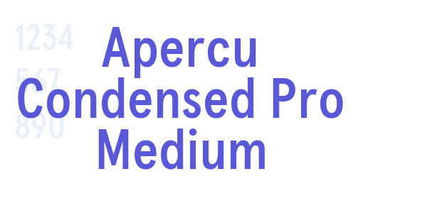 Apercu Condensed Pro Medium font free