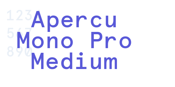 Apercu Mono Pro Medium font free