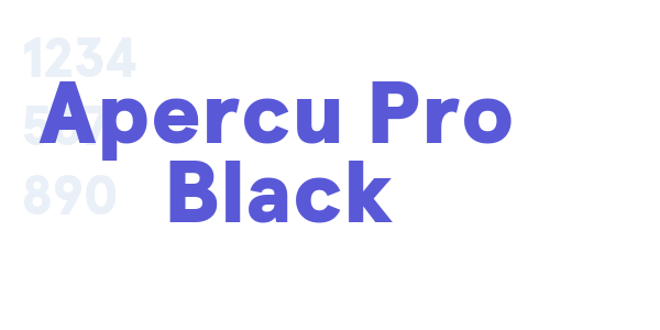 Apercu Pro Black font free