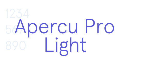 Apercu Pro Light font free