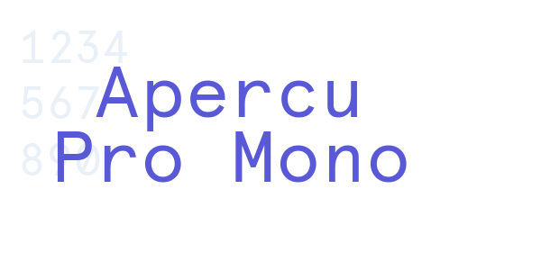 Apercu Pro Mono font free