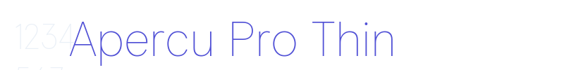 Apercu Pro Thin