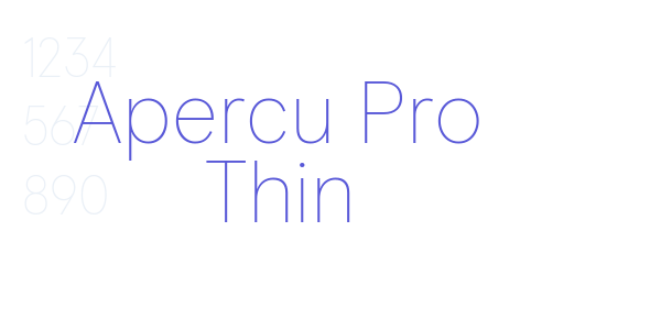 Apercu Pro Thin font free