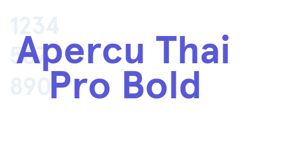 Apercu Thai Pro Bold font free