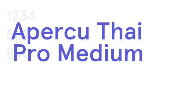 Apercu Thai Pro Medium font free