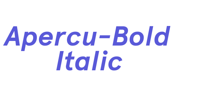 Apercu-Bold Italic Font Download