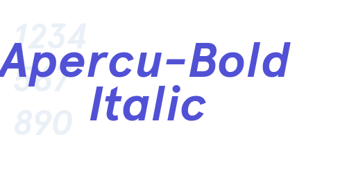 Apercu-Bold Italic
