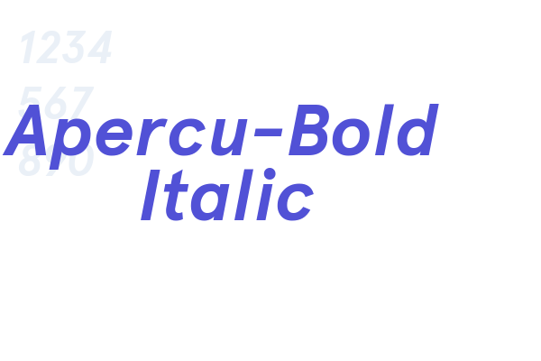 Apercu-Bold Italic