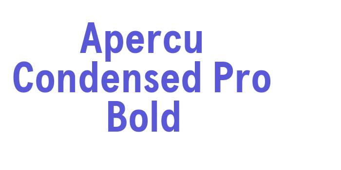 Apercu Condensed Pro Bold Font Download