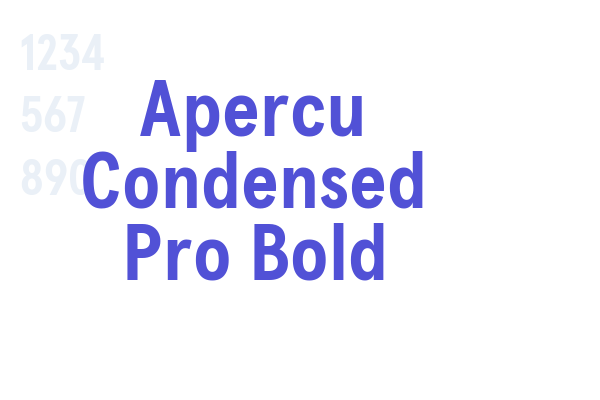 Apercu Condensed Pro Bold