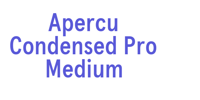 Apercu Condensed Pro Medium Font Download