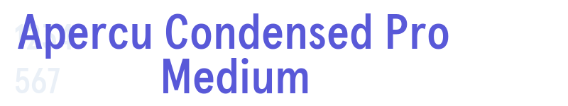Apercu Condensed Pro Medium-related font