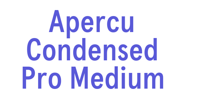 Apercu Condensed Pro Medium Font