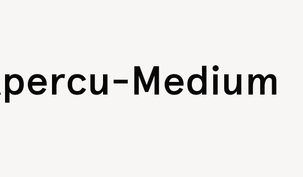 Apercu-Medium Font