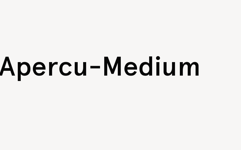 Apercu-Medium Font