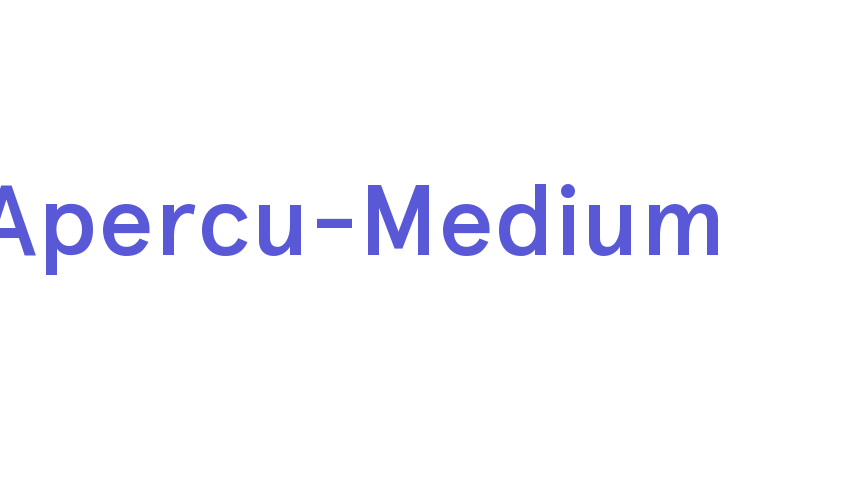 Apercu-Medium Font Download