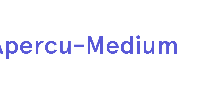 Apercu-Medium Font Download