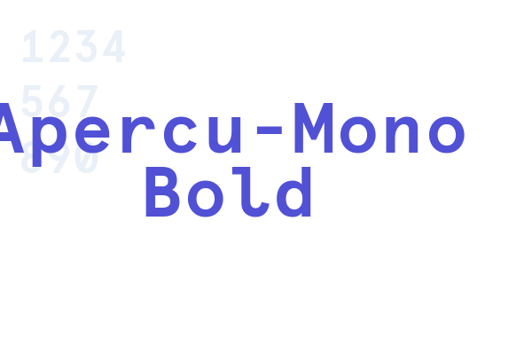 Apercu-Mono Bold