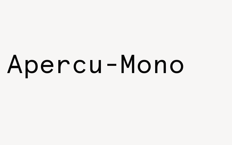 Apercu-Mono Font