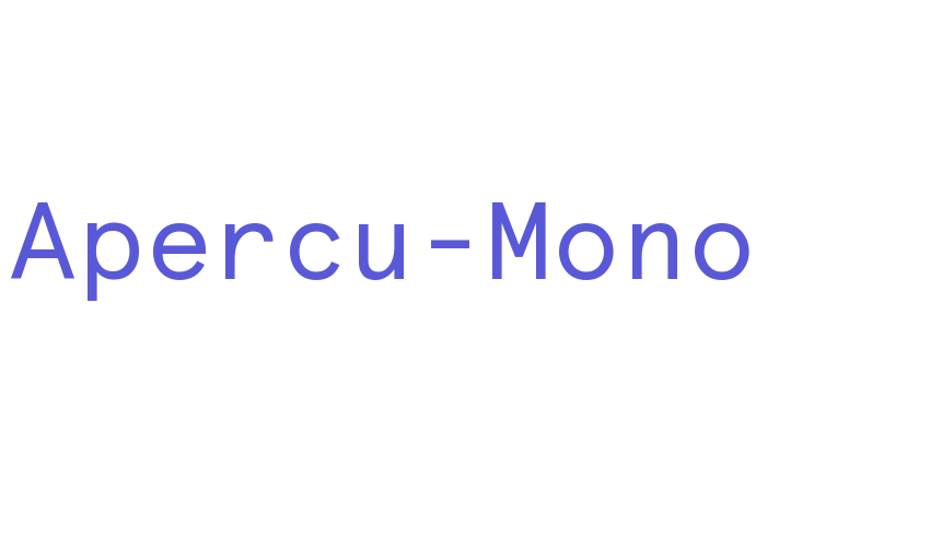 Apercu-Mono Font Download