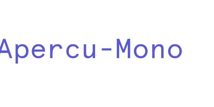 Apercu-Mono Font Download