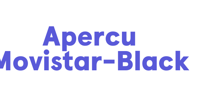 Apercu Movistar-Black Font Download