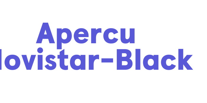 Apercu Movistar-Black Font