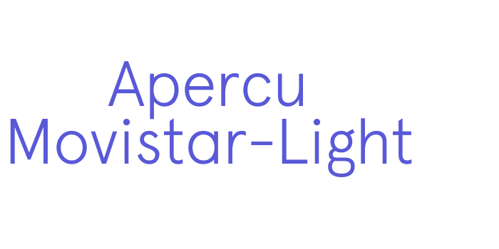 Apercu Movistar-Light Font Download