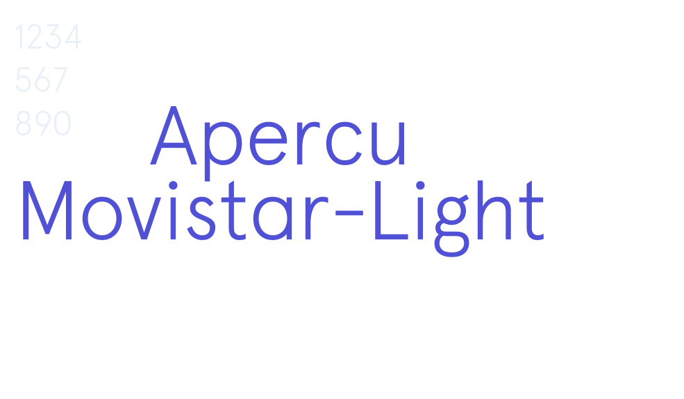 Apercu Movistar-Light-font-download