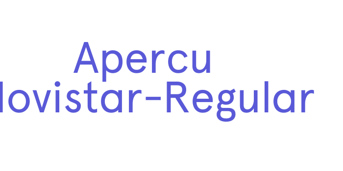 Apercu Movistar-Regular Font Download