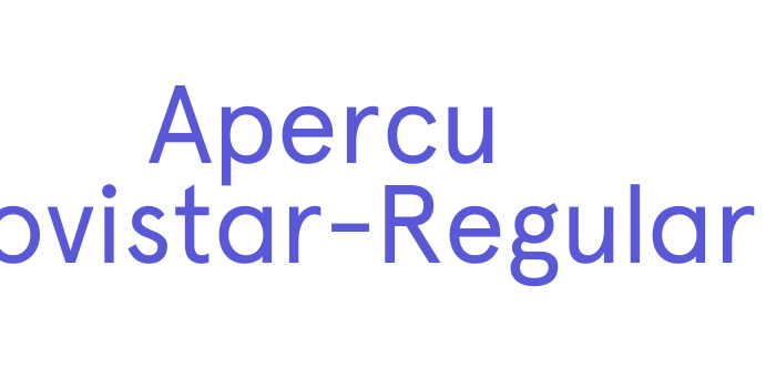 Apercu Movistar-Regular Font