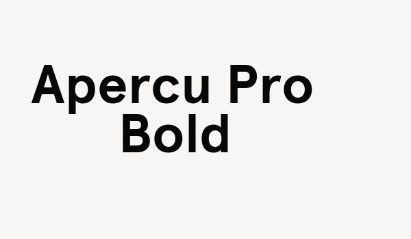 Apercu Pro Bold Font