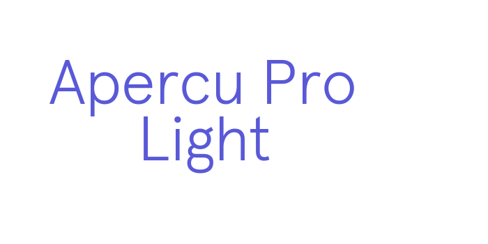 Apercu Pro Light Font Download