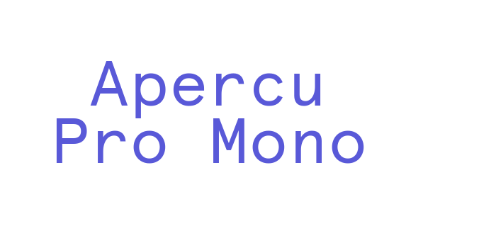 Apercu Pro Mono Font Download