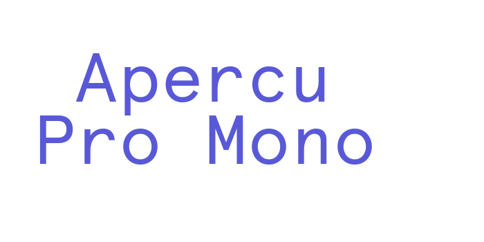 Apercu Pro Mono Font