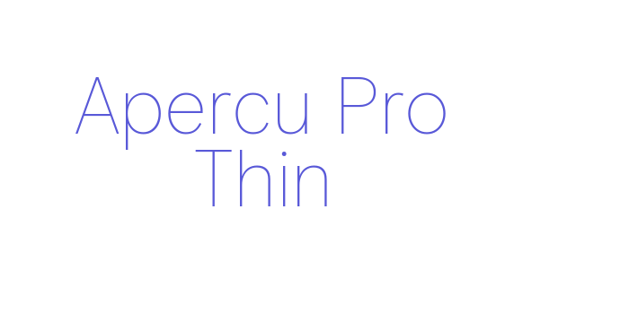 Apercu Pro Thin Font Download