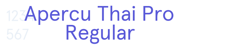 Apercu Thai Pro Regular-related font