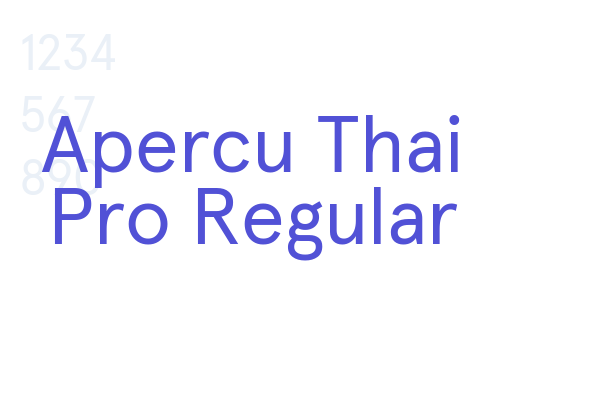 Apercu Thai Pro Regular