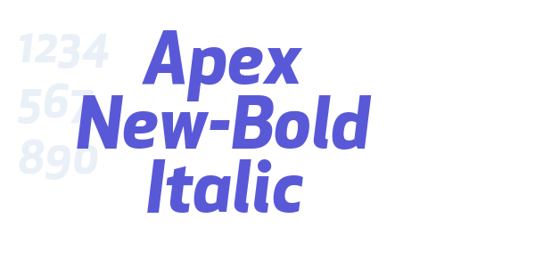 Apex New-Bold Italic font free