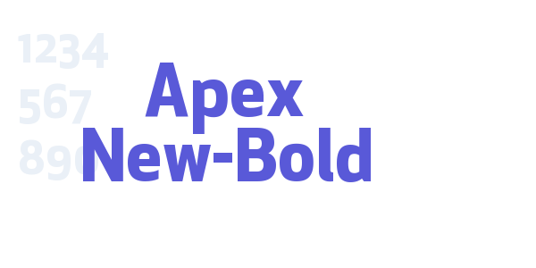 Apex New-Bold font free