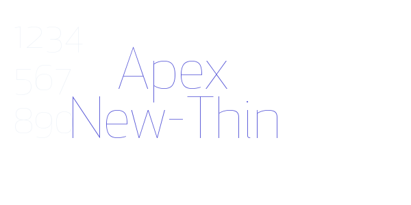 Apex New-Thin font free