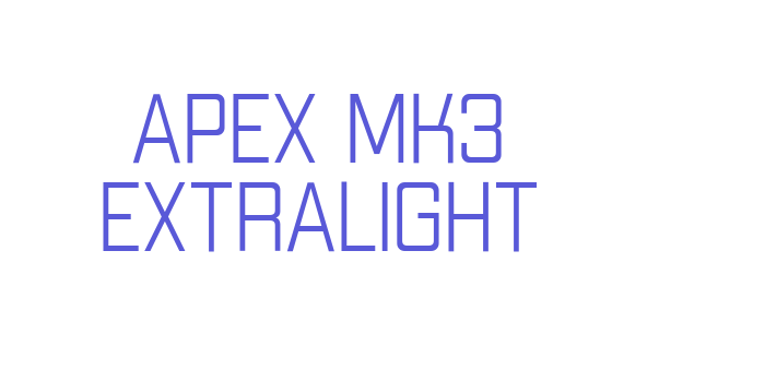 Apex Mk3 ExtraLight Font Download