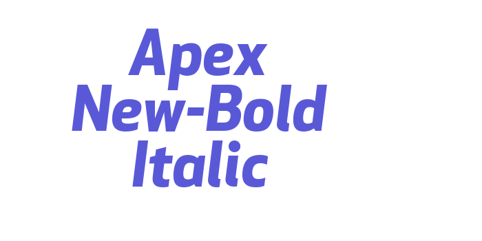 Apex New-Bold Italic Font Download